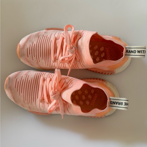 Adidas Originals Women’s NMD R1 Boost Orange shoes size 7 - Picture 7 of 7